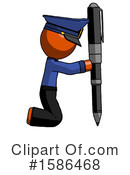 Orange Design Mascot Clipart #1586468 by Leo Blanchette