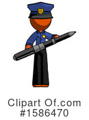 Orange Design Mascot Clipart #1586470 by Leo Blanchette