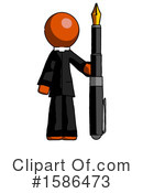 Orange Design Mascot Clipart #1586473 by Leo Blanchette