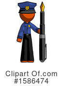 Orange Design Mascot Clipart #1586474 by Leo Blanchette
