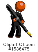 Orange Design Mascot Clipart #1586475 by Leo Blanchette