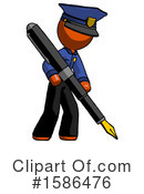 Orange Design Mascot Clipart #1586476 by Leo Blanchette