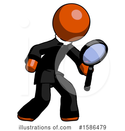Royalty-Free (RF) Orange Design Mascot Clipart Illustration by Leo Blanchette - Stock Sample #1586479