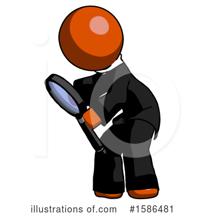 Royalty-Free (RF) Orange Design Mascot Clipart Illustration by Leo Blanchette - Stock Sample #1586481