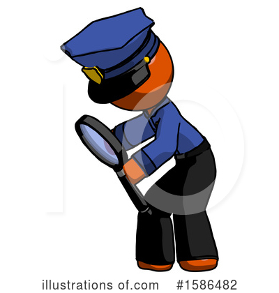 Royalty-Free (RF) Orange Design Mascot Clipart Illustration by Leo Blanchette - Stock Sample #1586482
