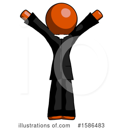 Royalty-Free (RF) Orange Design Mascot Clipart Illustration by Leo Blanchette - Stock Sample #1586483