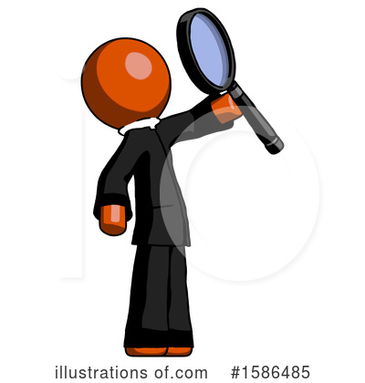 Royalty-Free (RF) Orange Design Mascot Clipart Illustration by Leo Blanchette - Stock Sample #1586485