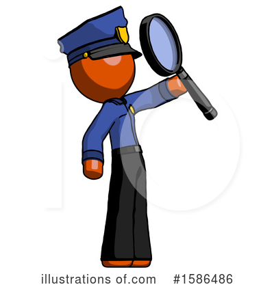 Royalty-Free (RF) Orange Design Mascot Clipart Illustration by Leo Blanchette - Stock Sample #1586486