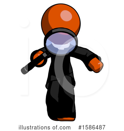 Royalty-Free (RF) Orange Design Mascot Clipart Illustration by Leo Blanchette - Stock Sample #1586487