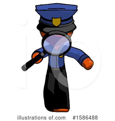 Royalty-Free (RF) Orange Design Mascot Clipart Illustration by Leo Blanchette - Stock Sample #1586488