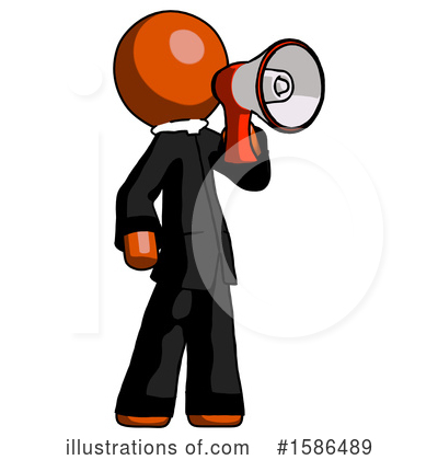 Royalty-Free (RF) Orange Design Mascot Clipart Illustration by Leo Blanchette - Stock Sample #1586489