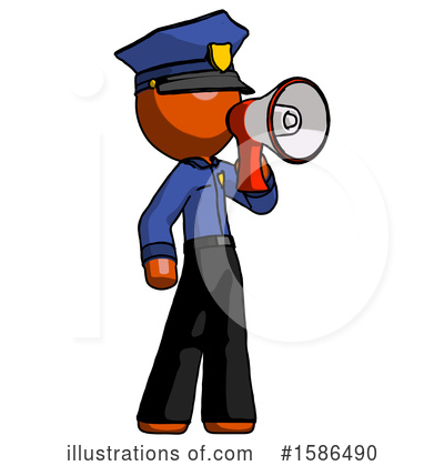 Royalty-Free (RF) Orange Design Mascot Clipart Illustration by Leo Blanchette - Stock Sample #1586490