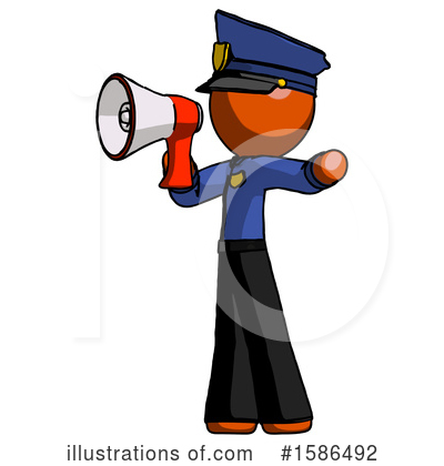 Royalty-Free (RF) Orange Design Mascot Clipart Illustration by Leo Blanchette - Stock Sample #1586492
