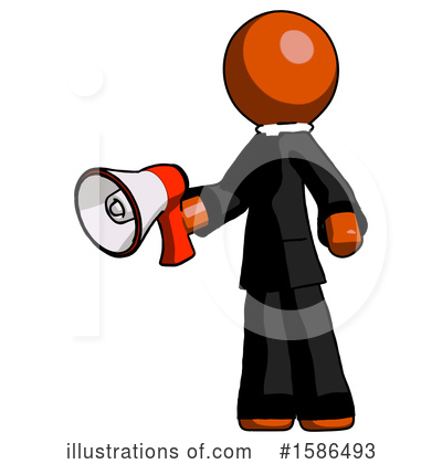 Royalty-Free (RF) Orange Design Mascot Clipart Illustration by Leo Blanchette - Stock Sample #1586493