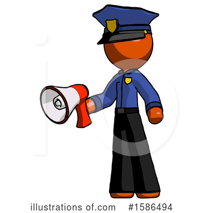 Royalty-Free (RF) Orange Design Mascot Clipart Illustration by Leo Blanchette - Stock Sample #1586494