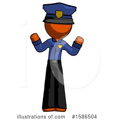 Royalty-Free (RF) Orange Design Mascot Clipart Illustration by Leo Blanchette - Stock Sample #1586504