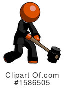 Orange Design Mascot Clipart #1586505 by Leo Blanchette