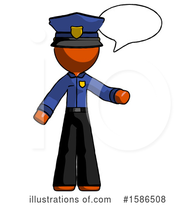 Royalty-Free (RF) Orange Design Mascot Clipart Illustration by Leo Blanchette - Stock Sample #1586508