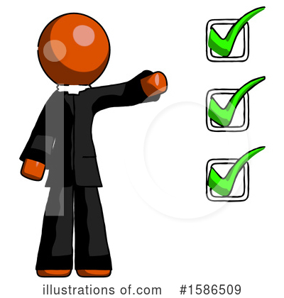 Royalty-Free (RF) Orange Design Mascot Clipart Illustration by Leo Blanchette - Stock Sample #1586509