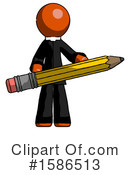 Orange Design Mascot Clipart #1586513 by Leo Blanchette