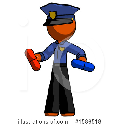 Royalty-Free (RF) Orange Design Mascot Clipart Illustration by Leo Blanchette - Stock Sample #1586518