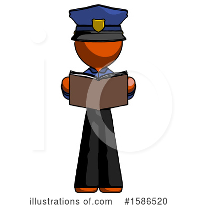 Royalty-Free (RF) Orange Design Mascot Clipart Illustration by Leo Blanchette - Stock Sample #1586520