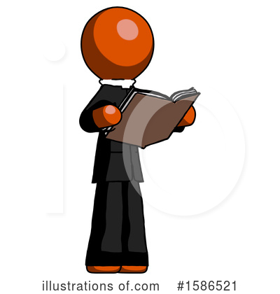Royalty-Free (RF) Orange Design Mascot Clipart Illustration by Leo Blanchette - Stock Sample #1586521