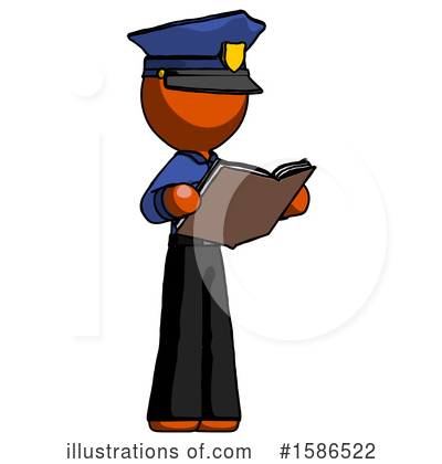 Royalty-Free (RF) Orange Design Mascot Clipart Illustration by Leo Blanchette - Stock Sample #1586522