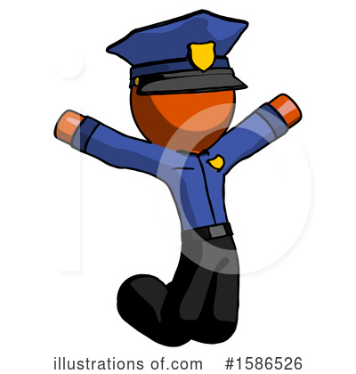 Royalty-Free (RF) Orange Design Mascot Clipart Illustration by Leo Blanchette - Stock Sample #1586526