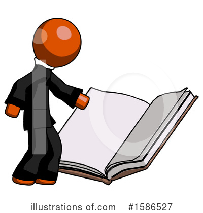 Royalty-Free (RF) Orange Design Mascot Clipart Illustration by Leo Blanchette - Stock Sample #1586527