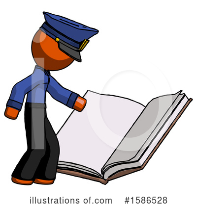 Royalty-Free (RF) Orange Design Mascot Clipart Illustration by Leo Blanchette - Stock Sample #1586528