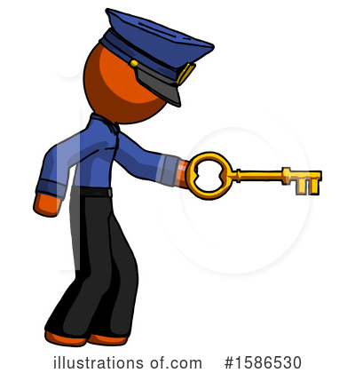 Royalty-Free (RF) Orange Design Mascot Clipart Illustration by Leo Blanchette - Stock Sample #1586530