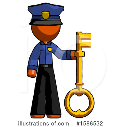 Royalty-Free (RF) Orange Design Mascot Clipart Illustration by Leo Blanchette - Stock Sample #1586532