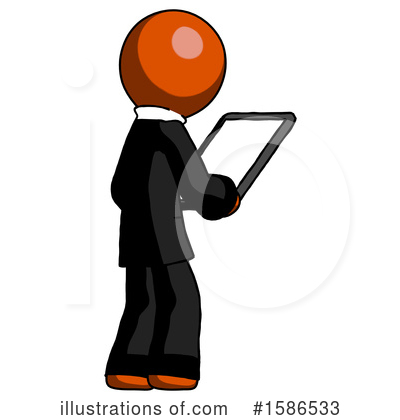 Royalty-Free (RF) Orange Design Mascot Clipart Illustration by Leo Blanchette - Stock Sample #1586533
