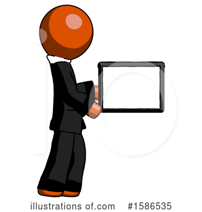 Royalty-Free (RF) Orange Design Mascot Clipart Illustration by Leo Blanchette - Stock Sample #1586535