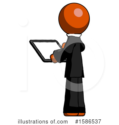 Royalty-Free (RF) Orange Design Mascot Clipart Illustration by Leo Blanchette - Stock Sample #1586537