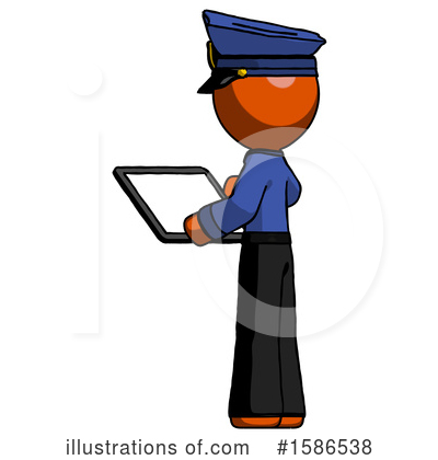Royalty-Free (RF) Orange Design Mascot Clipart Illustration by Leo Blanchette - Stock Sample #1586538
