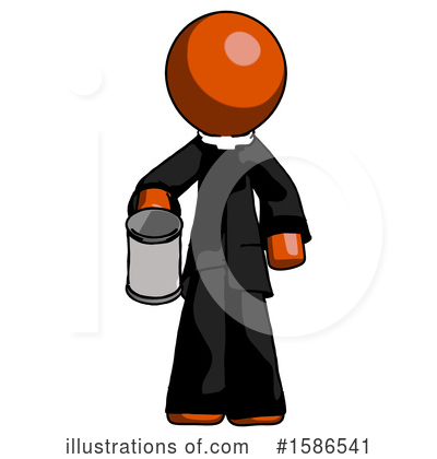 Royalty-Free (RF) Orange Design Mascot Clipart Illustration by Leo Blanchette - Stock Sample #1586541
