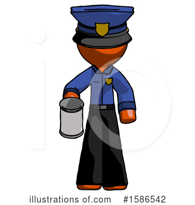 Royalty-Free (RF) Orange Design Mascot Clipart Illustration by Leo Blanchette - Stock Sample #1586542