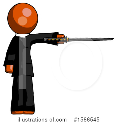 Royalty-Free (RF) Orange Design Mascot Clipart Illustration by Leo Blanchette - Stock Sample #1586545