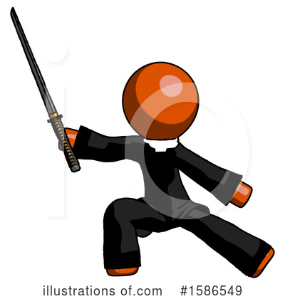 Royalty-Free (RF) Orange Design Mascot Clipart Illustration by Leo Blanchette - Stock Sample #1586549