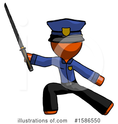 Royalty-Free (RF) Orange Design Mascot Clipart Illustration by Leo Blanchette - Stock Sample #1586550