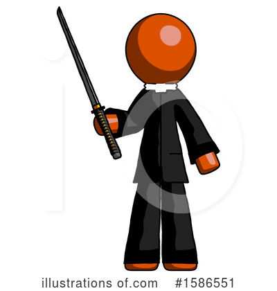 Royalty-Free (RF) Orange Design Mascot Clipart Illustration by Leo Blanchette - Stock Sample #1586551