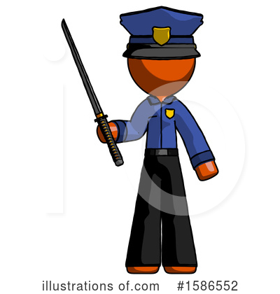 Royalty-Free (RF) Orange Design Mascot Clipart Illustration by Leo Blanchette - Stock Sample #1586552
