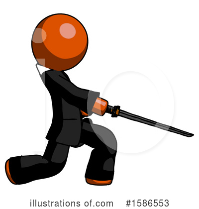 Royalty-Free (RF) Orange Design Mascot Clipart Illustration by Leo Blanchette - Stock Sample #1586553