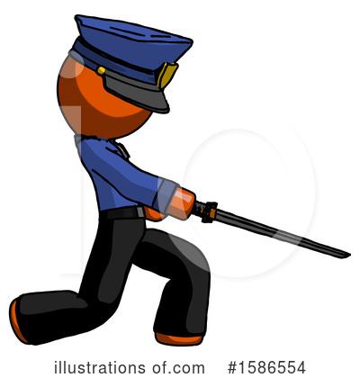 Royalty-Free (RF) Orange Design Mascot Clipart Illustration by Leo Blanchette - Stock Sample #1586554