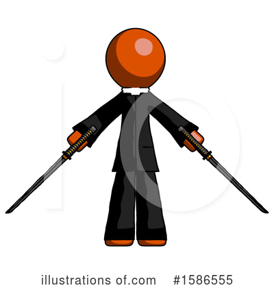 Royalty-Free (RF) Orange Design Mascot Clipart Illustration by Leo Blanchette - Stock Sample #1586555