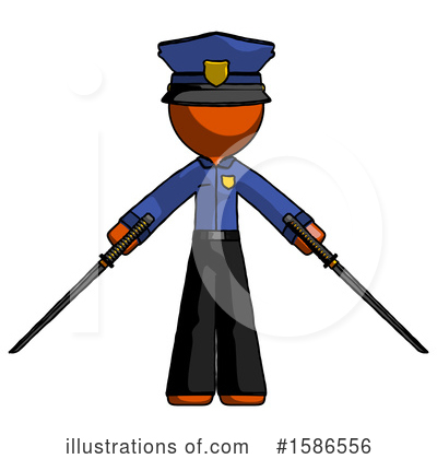 Royalty-Free (RF) Orange Design Mascot Clipart Illustration by Leo Blanchette - Stock Sample #1586556