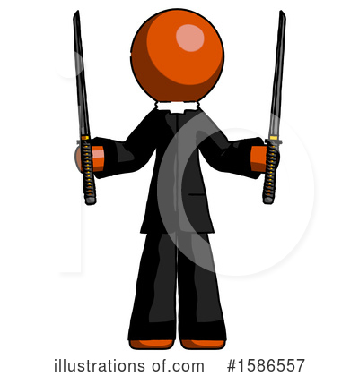 Royalty-Free (RF) Orange Design Mascot Clipart Illustration by Leo Blanchette - Stock Sample #1586557