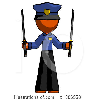 Royalty-Free (RF) Orange Design Mascot Clipart Illustration by Leo Blanchette - Stock Sample #1586558